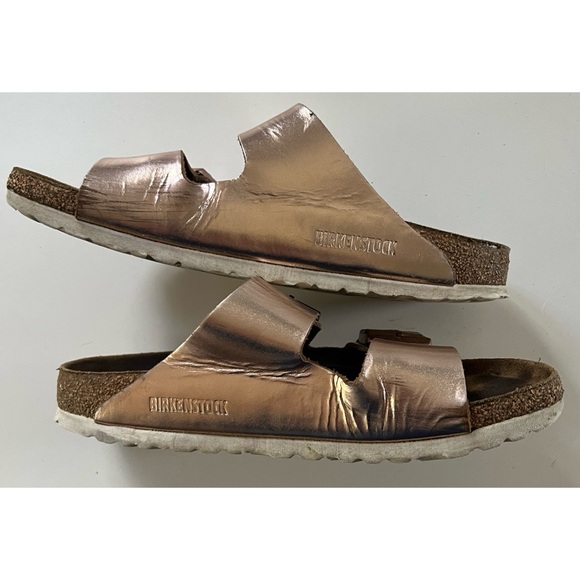 Birkenstock Arizona Metallic Leather Size 39 - Picture 9 of 16
